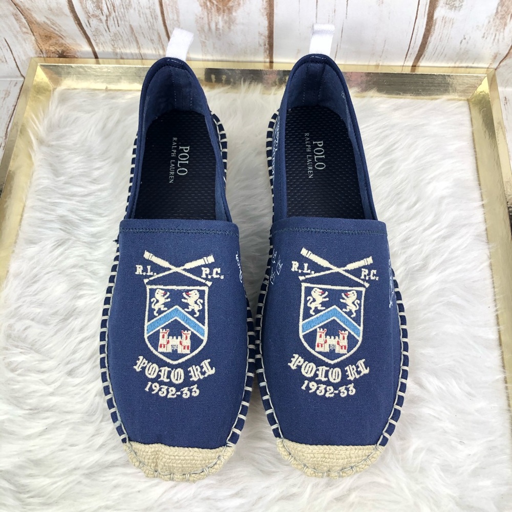 NEW Polo Ralph Lauren Barron Yale Espadrille - Picture 2 of 11